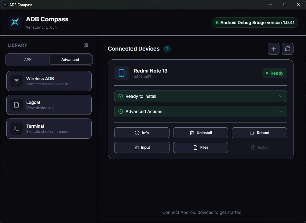 ADB Compass screenshot