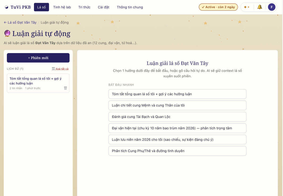 Tử Vi PKB screenshot