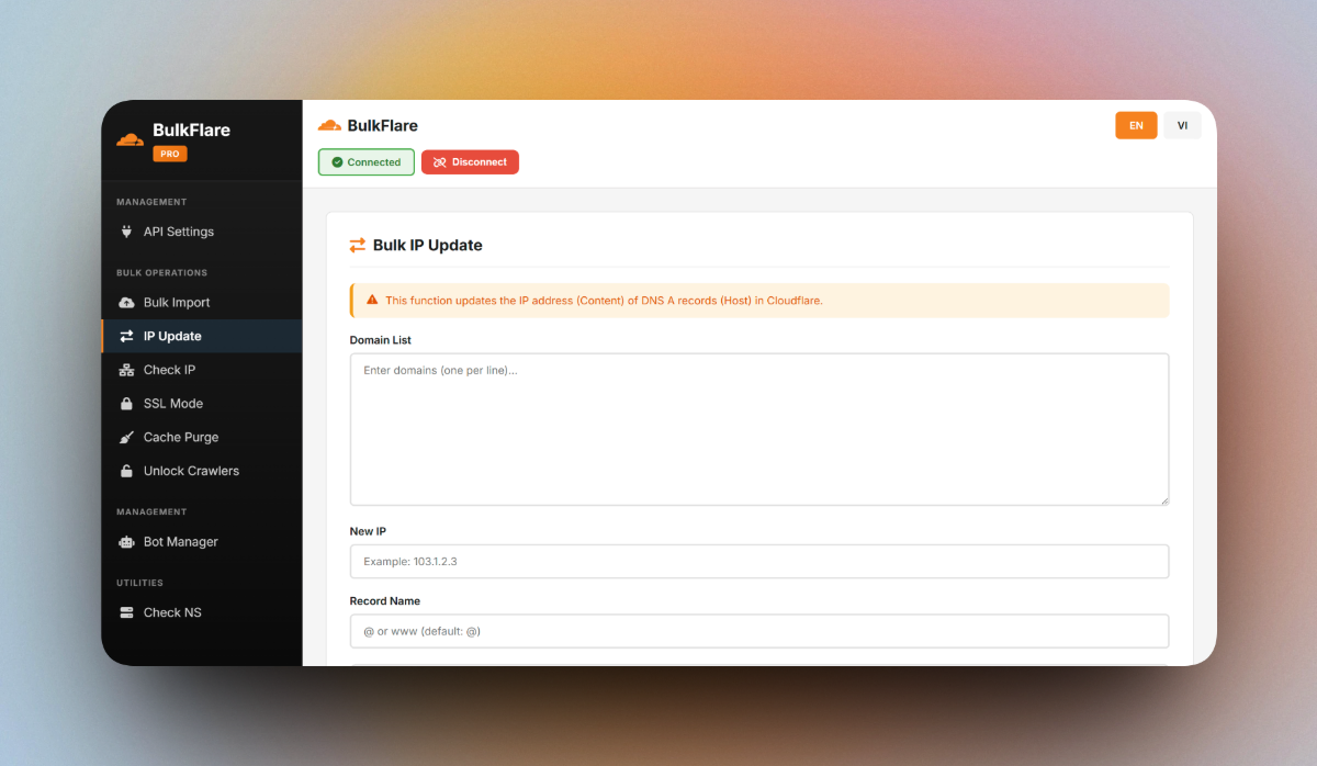 BulkFlare screenshot