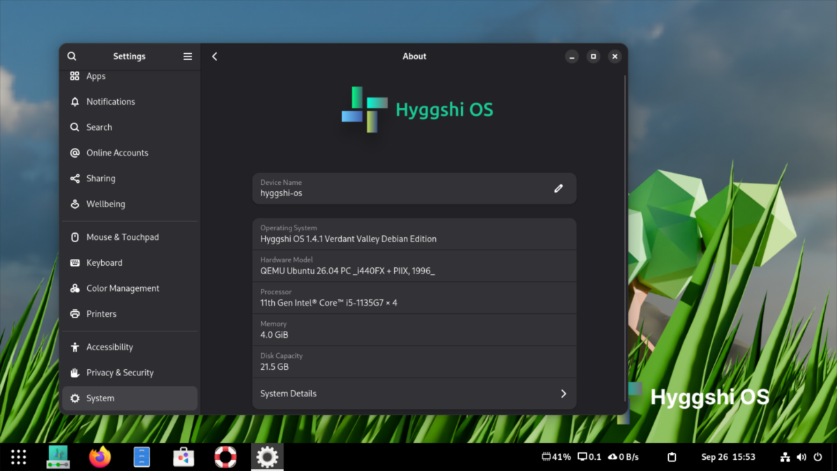 HyggshiOS screenshot