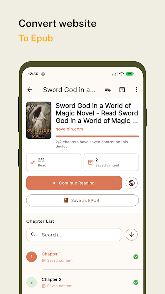 Readexa screenshot