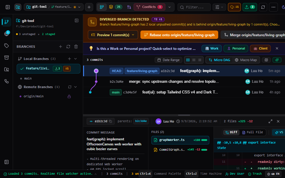 FlowGit screenshot