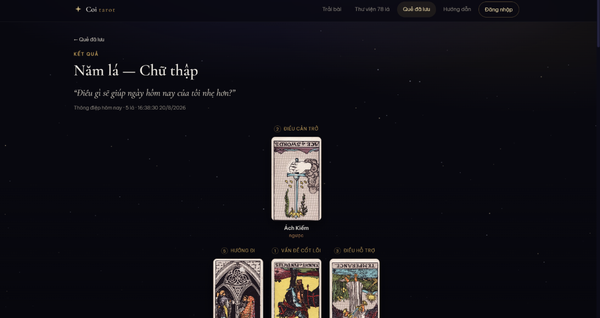 Coi Tarot screenshot