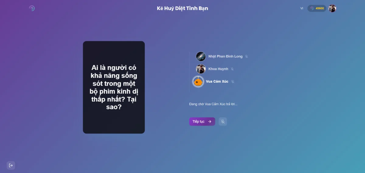 Vibe Card Game screenshot