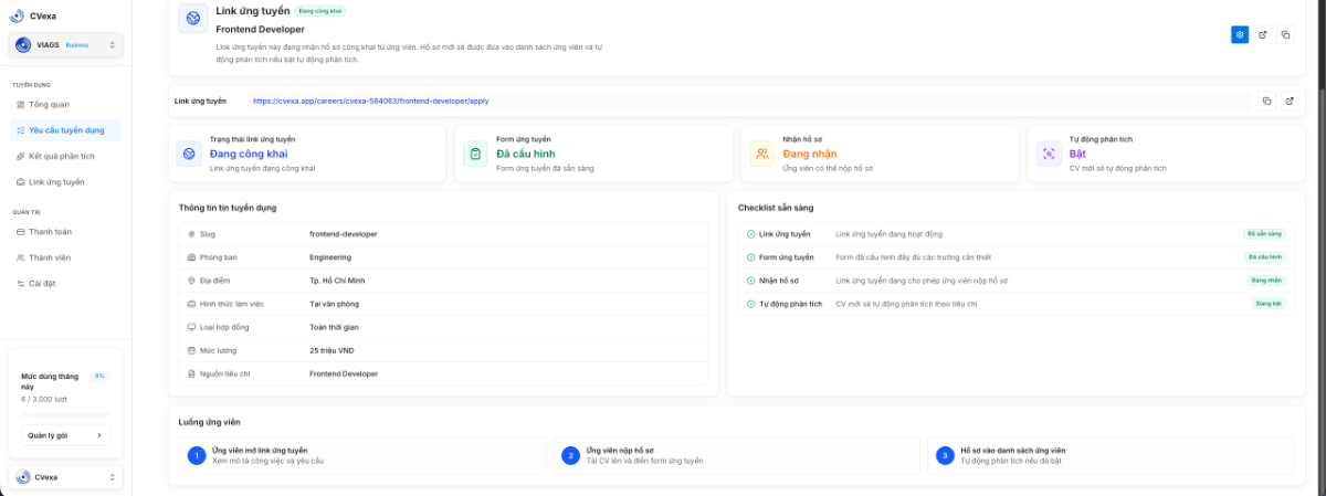 CVexa screenshot