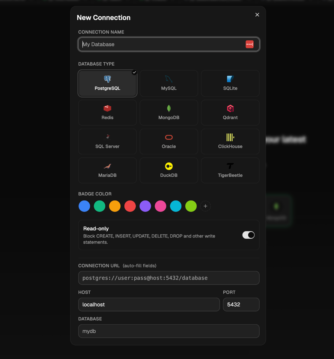 KamehaDB screenshot