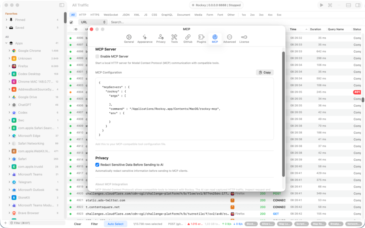 Rockxy screenshot
