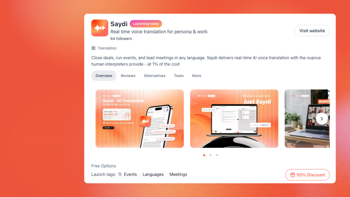 Saydi screenshot