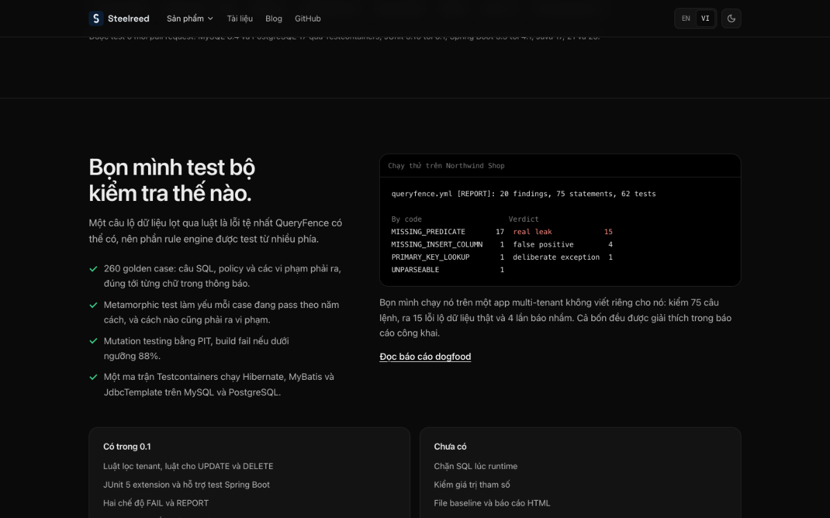QueryFence screenshot