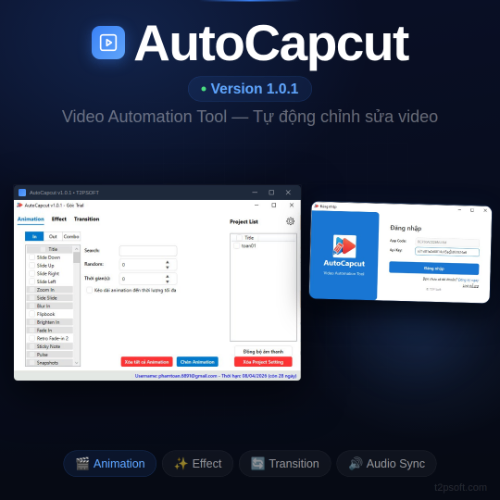 AutoCapcut V1.0.1 logo