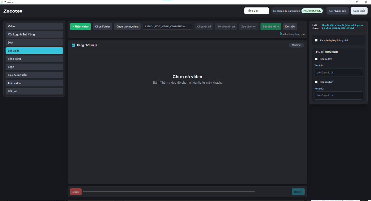 Zocotev screenshot