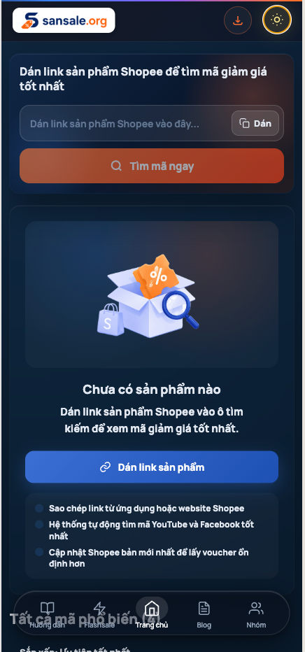 sansale.org screenshot
