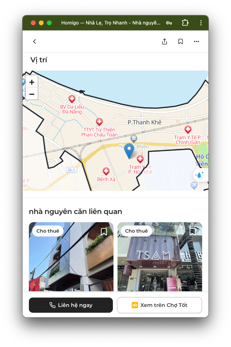 Homigo screenshot