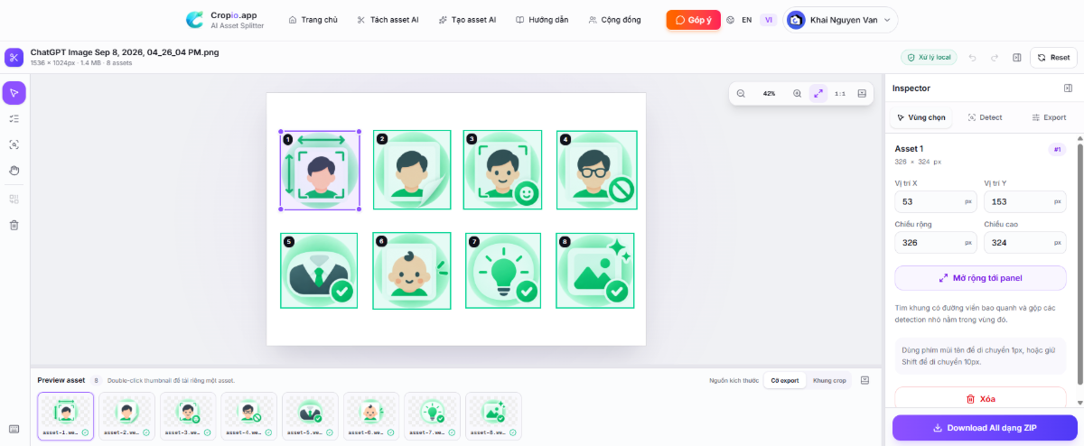 Cropio screenshot