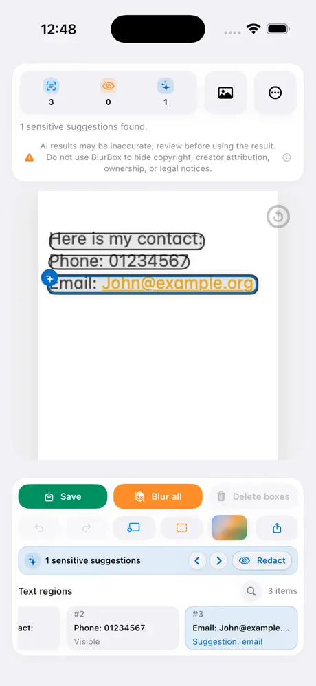 BlurBox screenshot