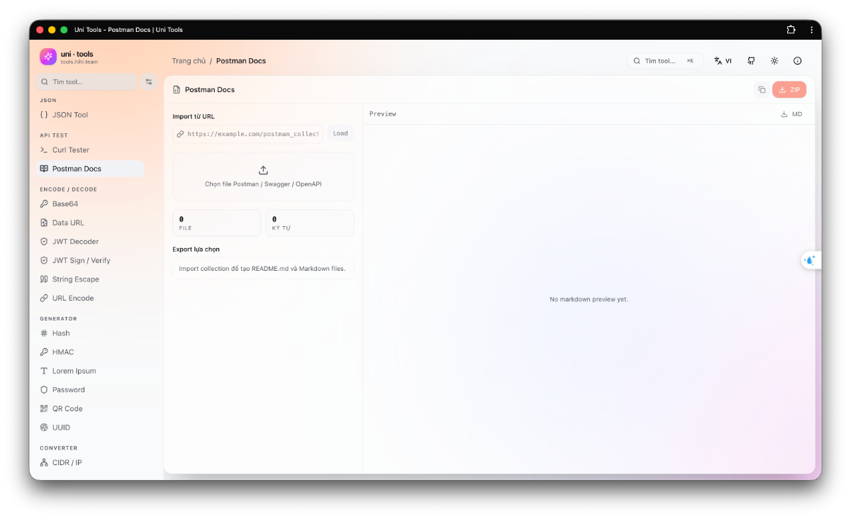 Uni Tools screenshot