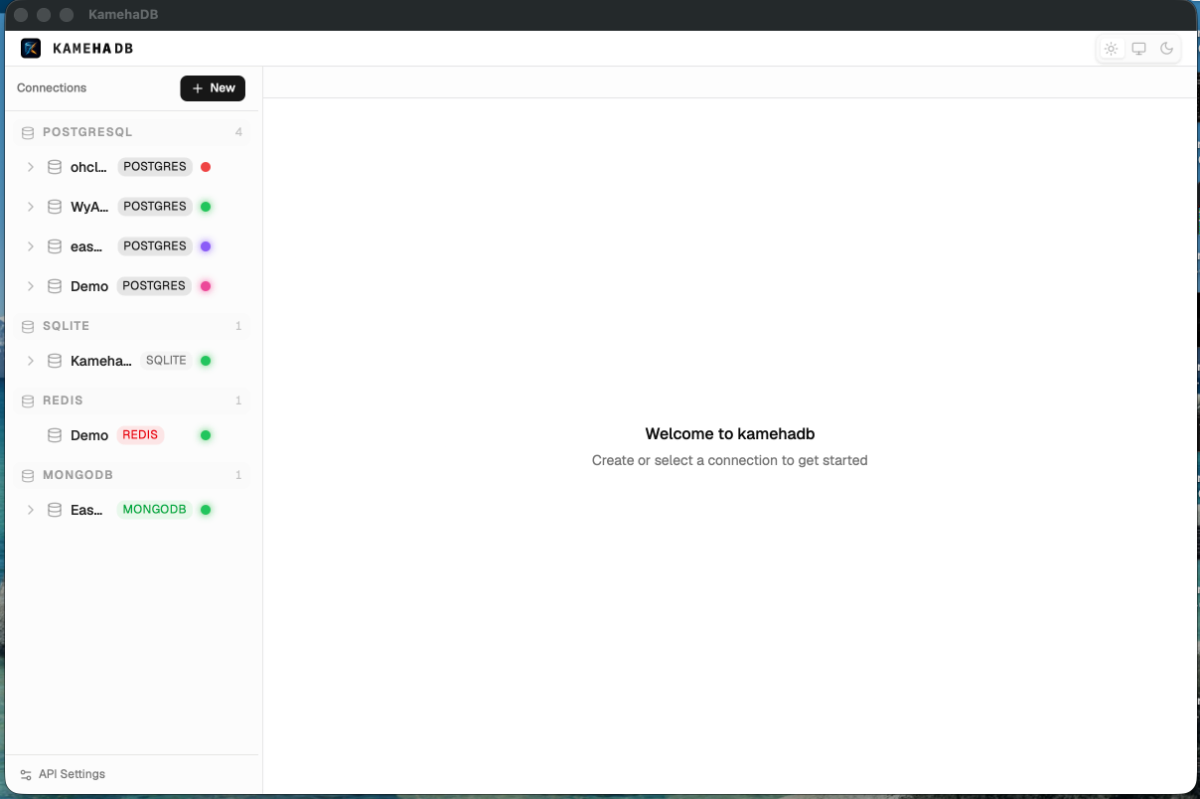 KamehaDB screenshot