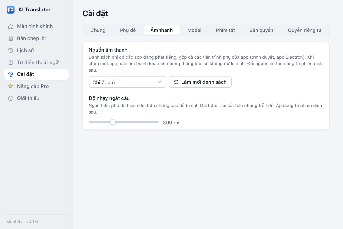 AI Translator screenshot