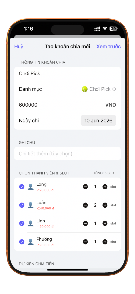 TeamFund: Quản lý quỹ nhóm screenshot