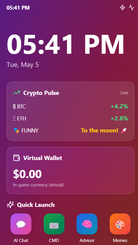 Token Funny OS screenshot
