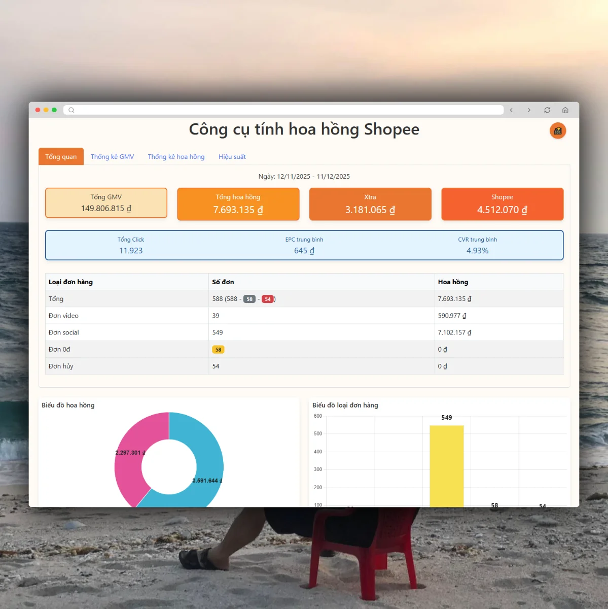 Shopee Commission & Order Calculator screenshot