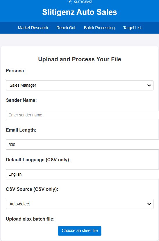 AutoSales screenshot